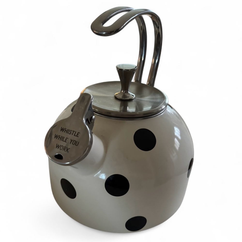 Kate Spade Black and White Polka Dot Tea Kettle